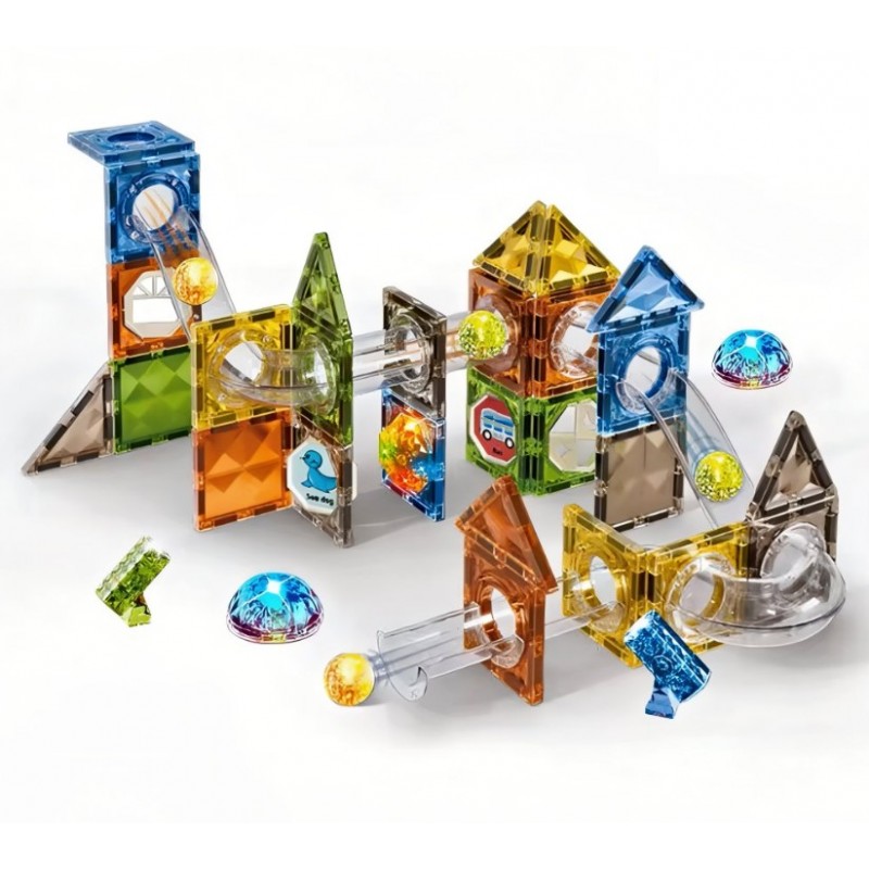 Μαγνητικά Φωτεινά Πλακίδια 69τμχ Με Μπάλες Lazarid