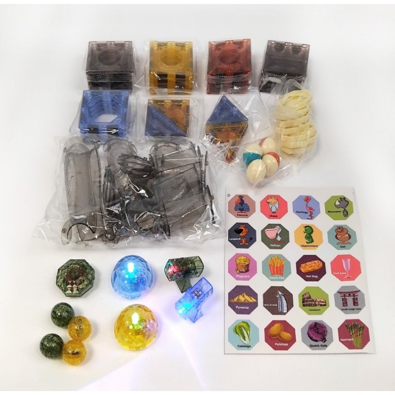 Μαγνητικά Φωτεινά Πλακίδια 69τμχ Με Μπάλες Lazarid