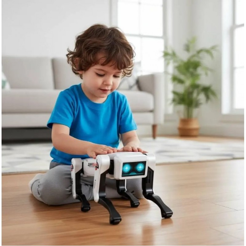 Έξυπνο Ρομποτόσκυλο ΑΙ Σε Μεταλλικό Χρώμα Lazarid