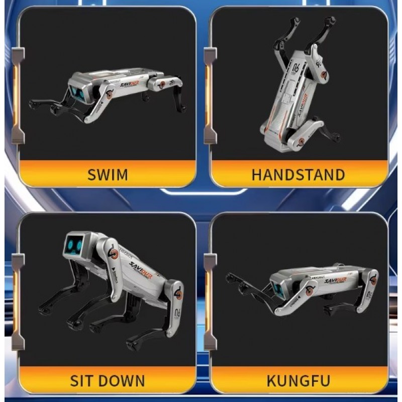 Έξυπνο Ρομποτόσκυλο ΑΙ Σε Μεταλλικό Χρώμα Lazarid