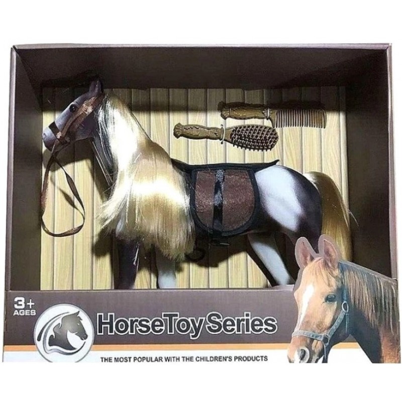 Άλογο Με Αξεσουάρ Καφέ 33Εκ Lazarid