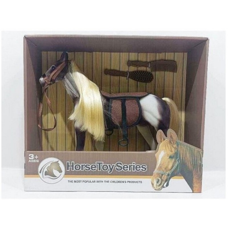 Άλογο Με Αξεσουάρ Καφέ 33Εκ Lazarid