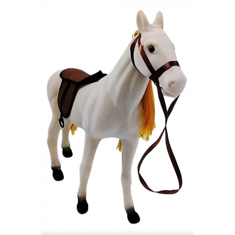 Άλογο Με Αξεσουάρ Άσπρο 33Εκ Lazarid