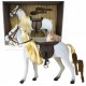 Άλογο Με Αξεσουάρ Άσπρο 33Εκ Lazarid
