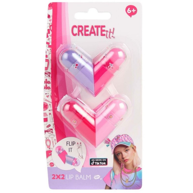 Παιδικό Μακιγιάζ Lip Balm Flip Καρδιά Create it!