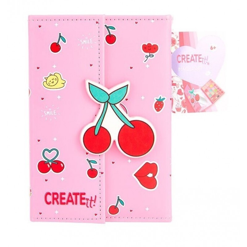 Σετ Μακιγιάζ Βιβλίο Mε Μαγνητικό Κλείσιμο "Cherry" Create it!