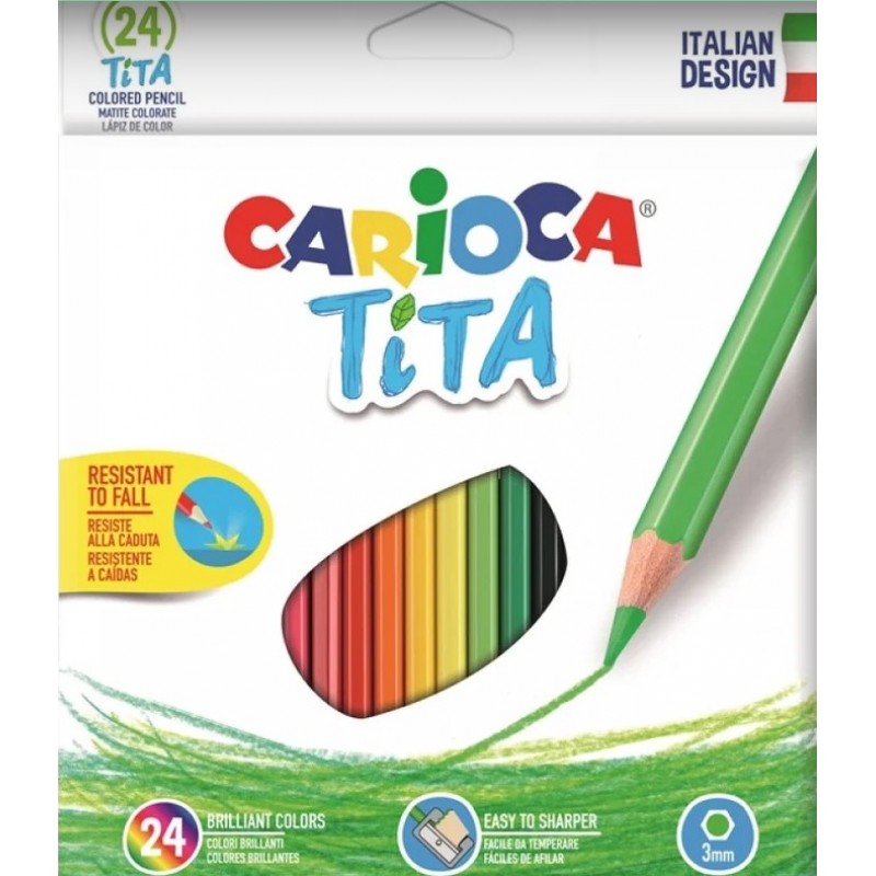 Ξυλομπογιές Tita 24 χρώματα Carioca 