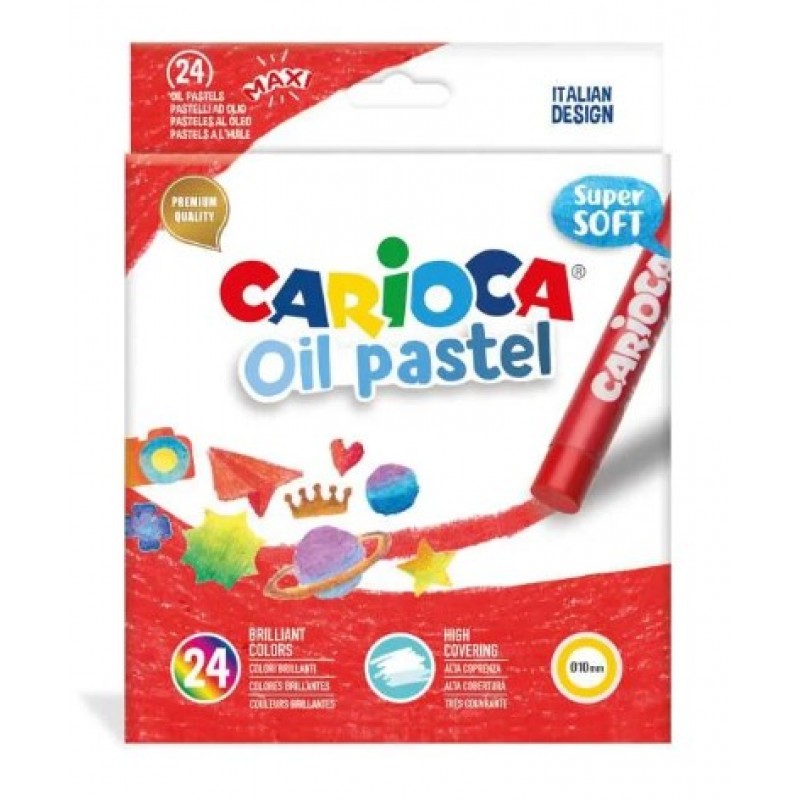 Λαδοπαστέλ 10mm 24 Χρώματα Carioca