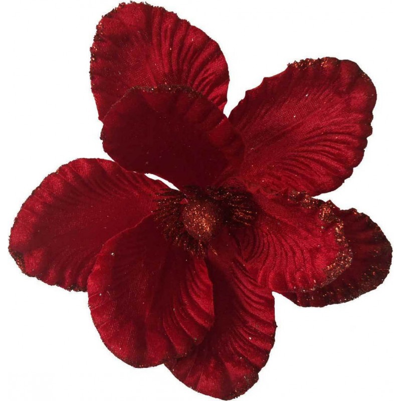 Χριστουγεννιάτικο Λουλούδι Μανώλια Υφασμάτινο Κόκκινο