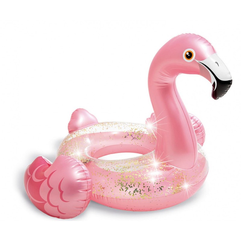 Σωσίβιο Glitter Flamingo Ροζ 119Εκ 