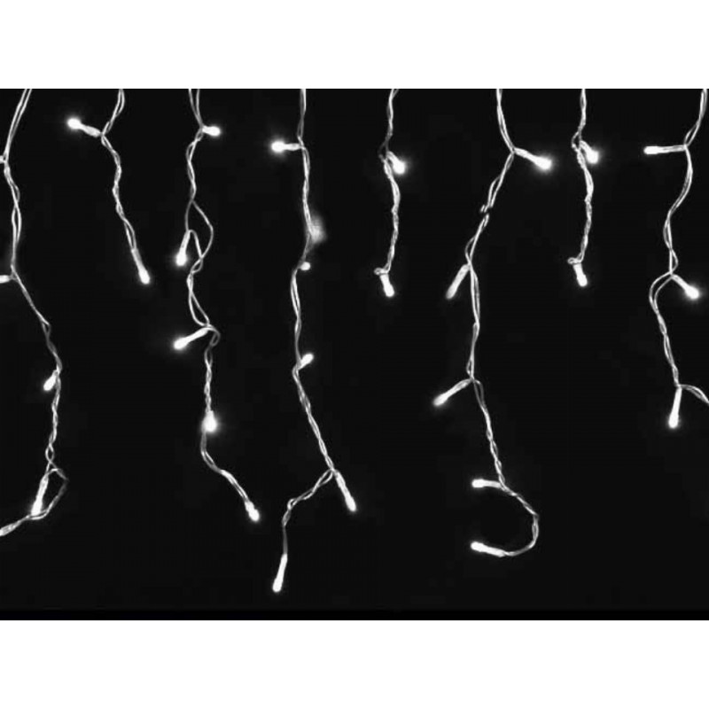 Φωτάκια 150 Led Βροχή Επεκτεινόμενα με Πρόγραμμα Διάφανο Καλώδιο/ Ψυχρό Φως 31V