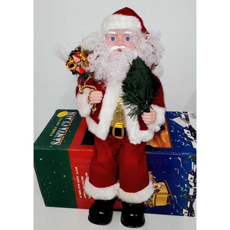 Διακοσμητικός Φωτιζόμενος Άι Βασίλης με Κίνηση