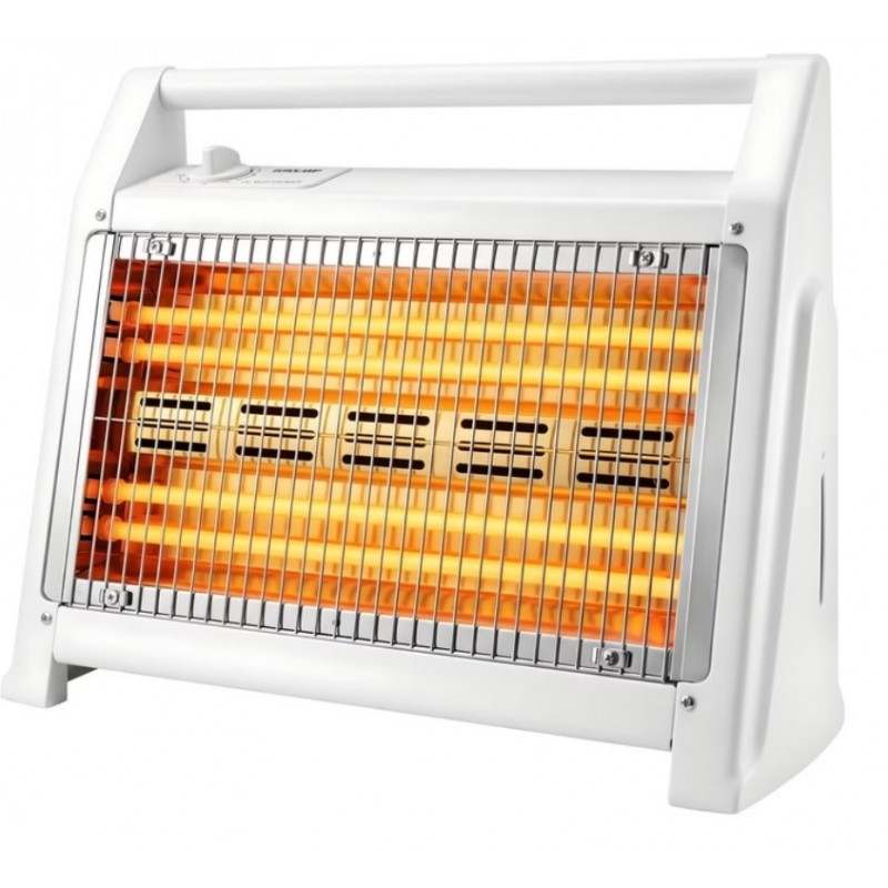 Θερμάστρα Χαλαζία 4 Λάμπες Λευκή 1600W Eurolamp