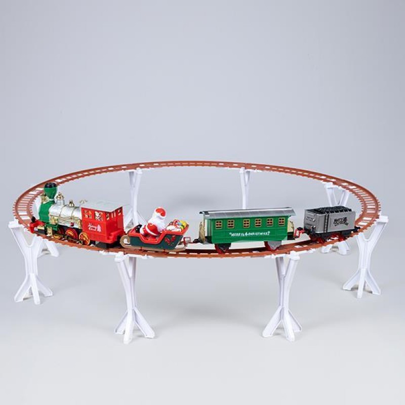 Τρενάκι Με Ράγες Με Μουσική, Κίνηση Και Καπνό, Μπαταρίας, Ράγες Φ87.5cm Eurolamp