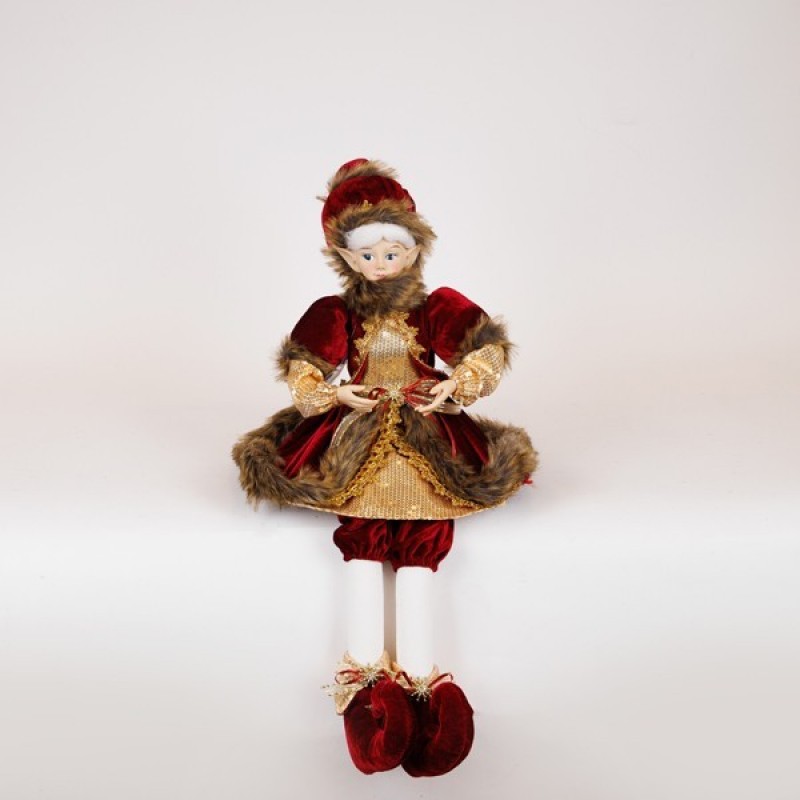 Αρλεκίνος Με Μπορντώ Φορεσιά 61cm Eurolamp