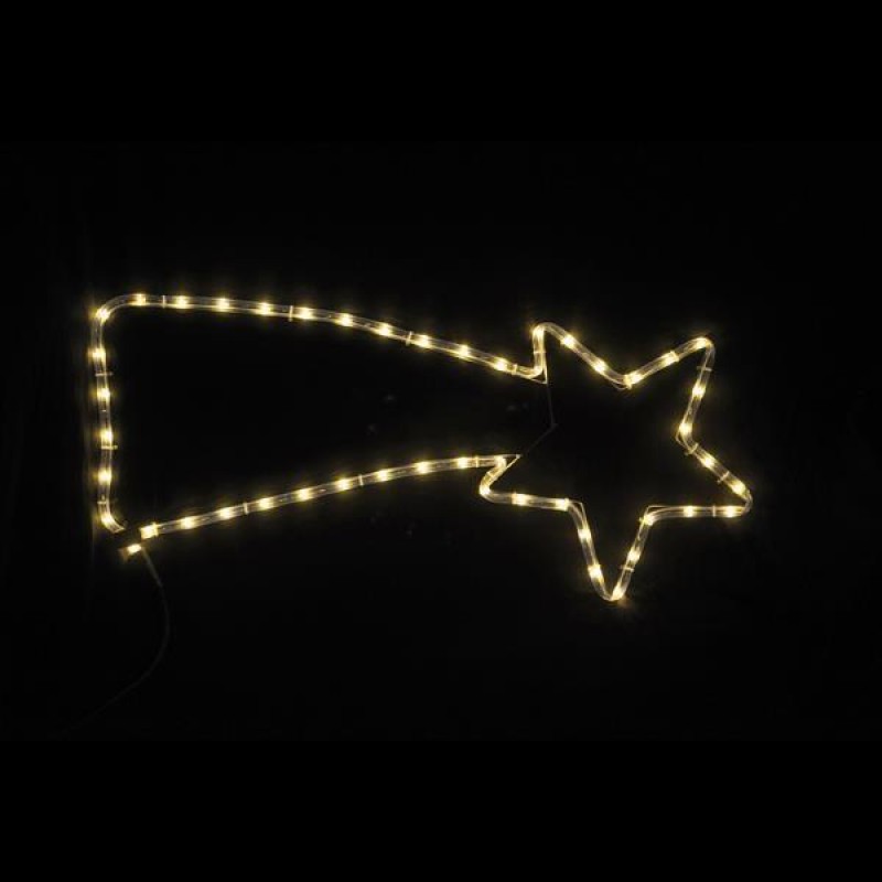 Κομήτης 2m LED Φωτοσωλήνας, Μονοκάναλος Θερμό Λευκό 71x29cm, IP44 Eurolamp