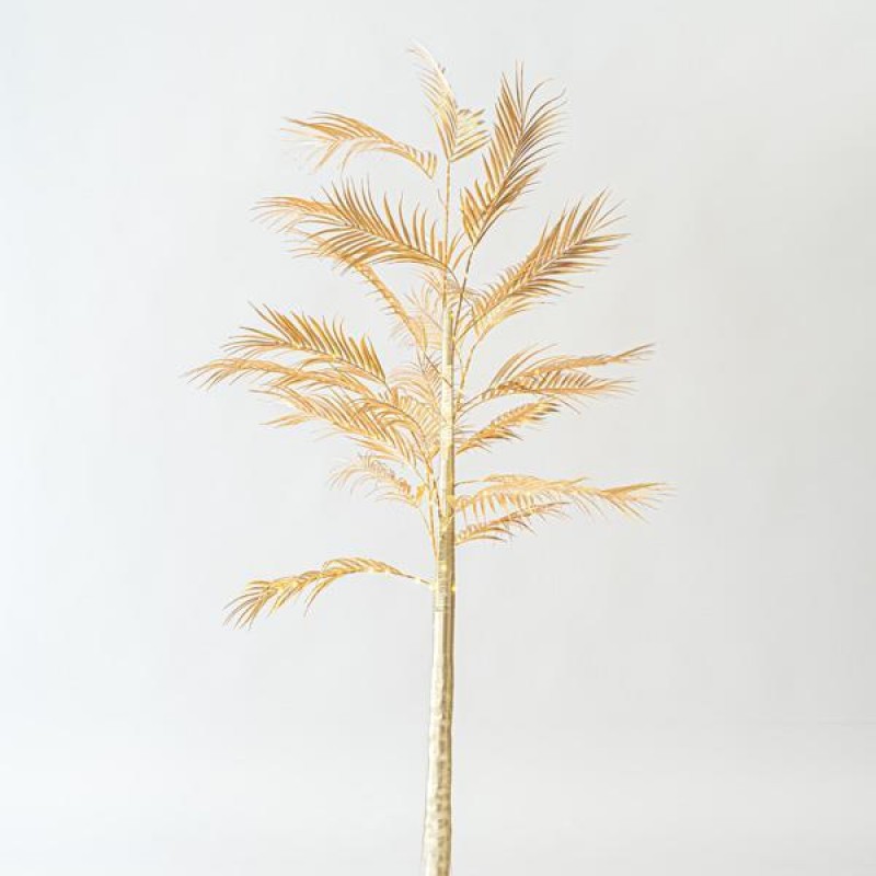 Χρυσό Δέντρο Φτέρη 2.1m Με Μετασχημετιστή, 180 Θερμά Λευκά MINI LED, Προέκταση Παροχής 3m IP44 Eurolamp
