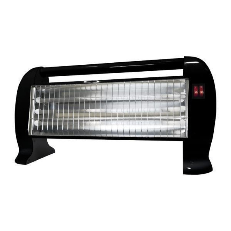 Θερμάστρα Χαλαζία 1200W Σε Μαύρο Χρώμα Eurolamp