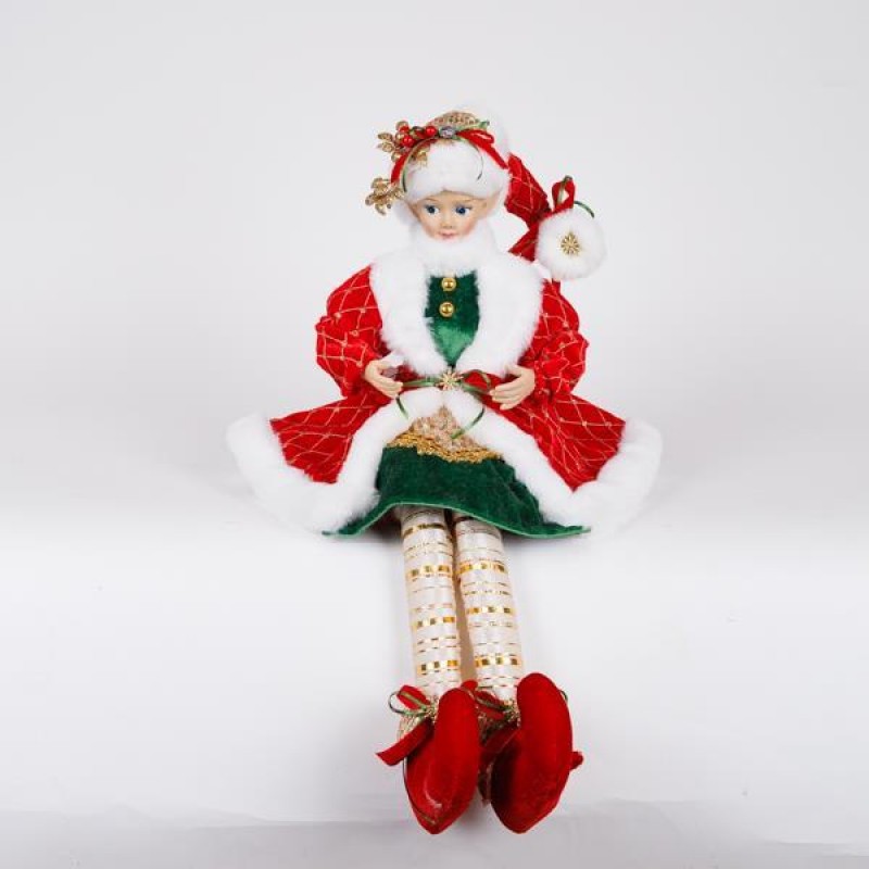 Αρλεκίνος Με Κόκκινη Κάπα Καί Πράσινη Φορεσιά 61cm Eurolamp