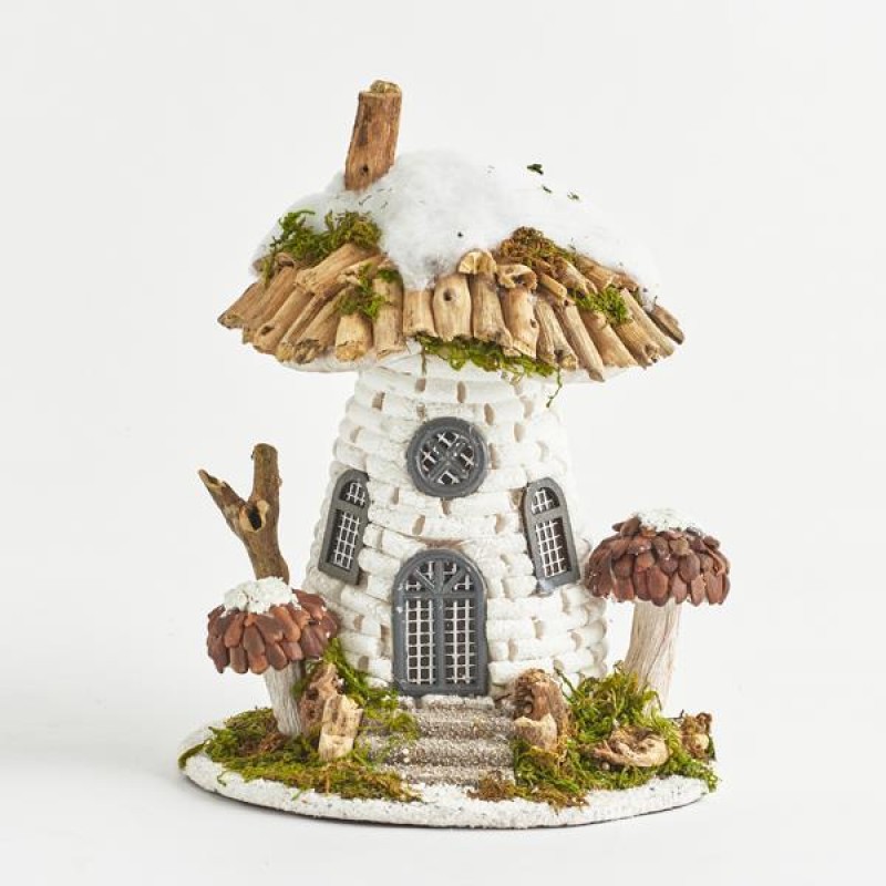 Σπιτάκι Μανιτάρι 18,5x17,5x25cm Eurolamp