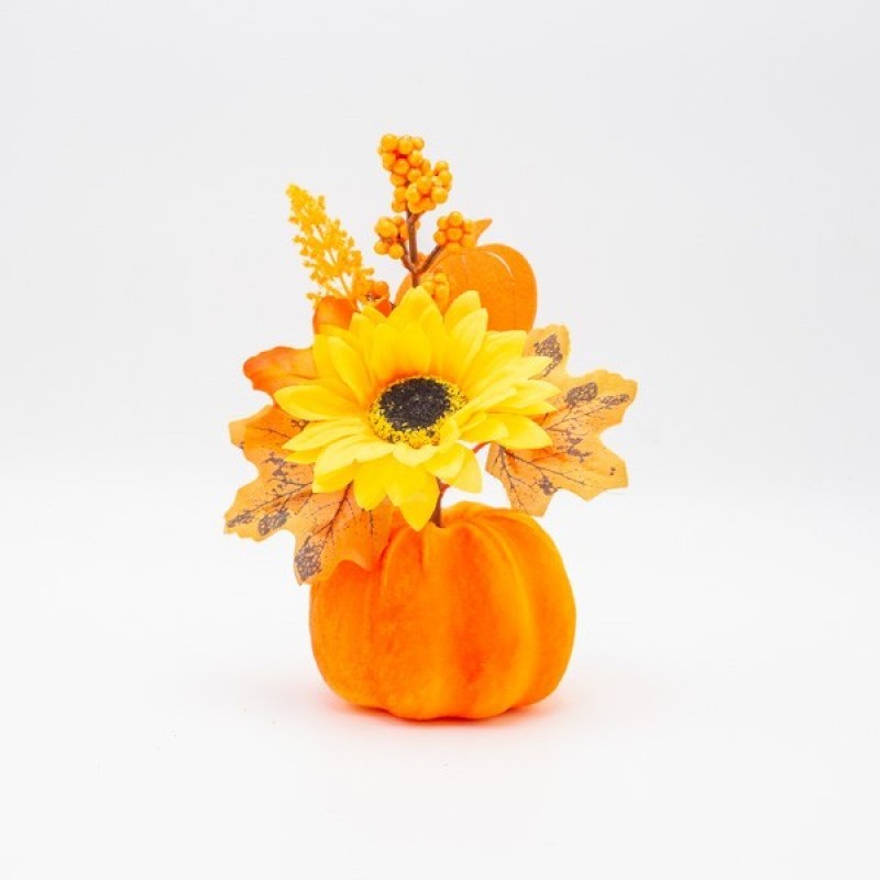 Φθινοπωρινό Διακοσμητικό Με Ηλιοτρόπιο 22Εκ