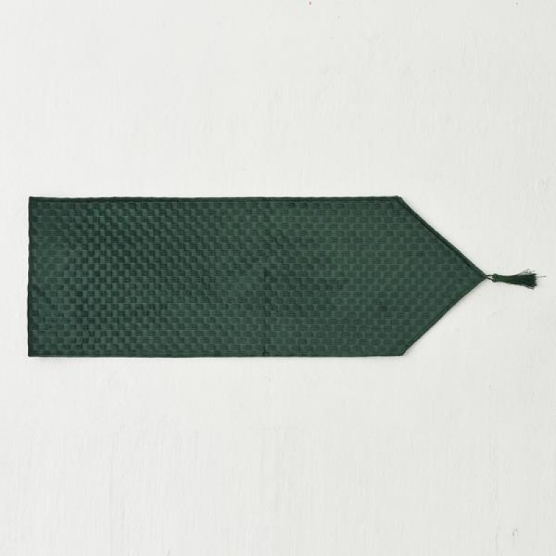 Ράνερ Σμαραγδί Βελούδο 180x32cm Eurolamp