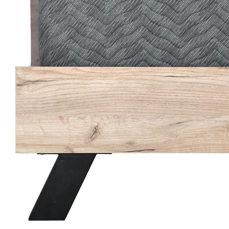 Διπλό Κρεβάτι Oslo Μπεζ Χρώμα 173X214X118 εκ. (160X200) Fylliana