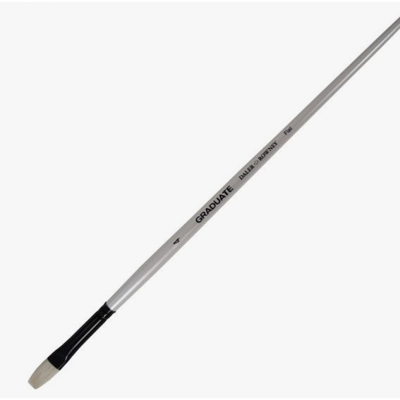 Πινέλο Ζωγραφικής Πλακέ No4 Daler Rowney Synthetic Bristle Flat Graduate 