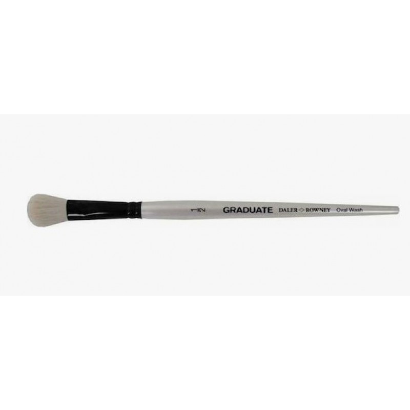 Πινέλο Φυσικό Αίγα Οβάλ Daler Rowney Synthetic Goat Oval Wash 1/2 Graduate 