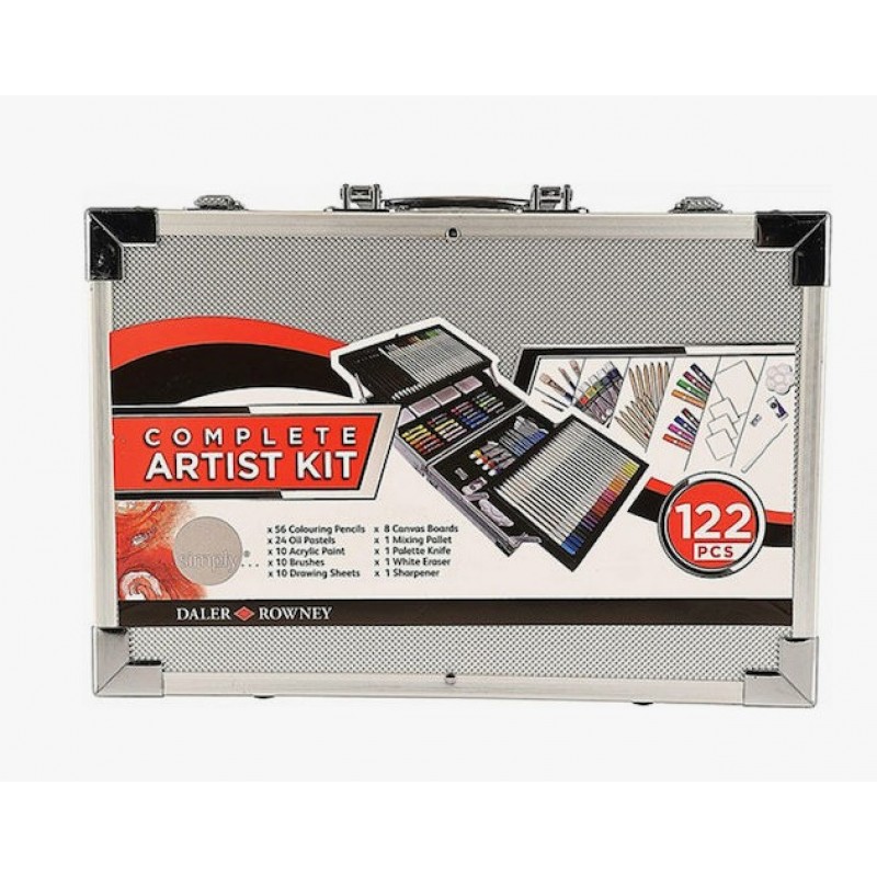 Σετ Ζωγραφικής Βαλιτσάκι 35x24cm 122τμχ Rowney Complete Artist Kit Daler 