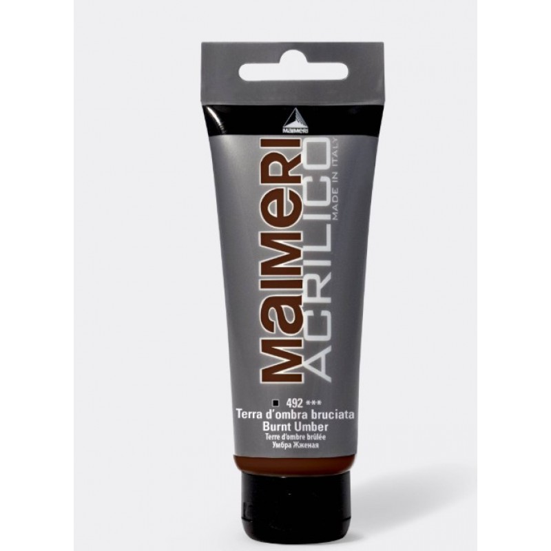Ακρυλικό Χρώμα Burnt Umber 200ml Maimeri Acrilico 