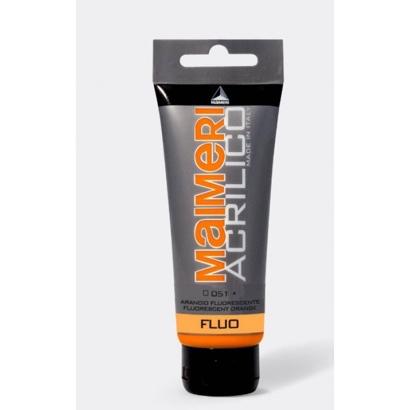 Ακρυλικό Χρώμα Fluorescent Orange 200ml Maimeri Acrilico 