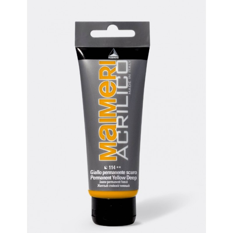 Ακρυλικό Χρώμα Permanent Yellow Deep 75ml Maimeri Acrilico 
