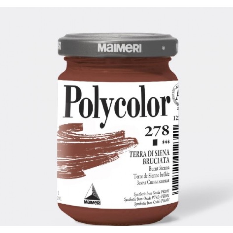 Ακρυλικό Χρώμα Burnt Sienna 140ml Maimeri Polycolor 
