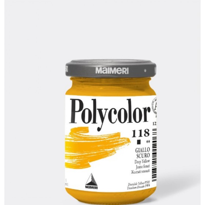 Ακρυλικό Χρώμα Deep Yellow 140ml Maimeri Polycolor 
