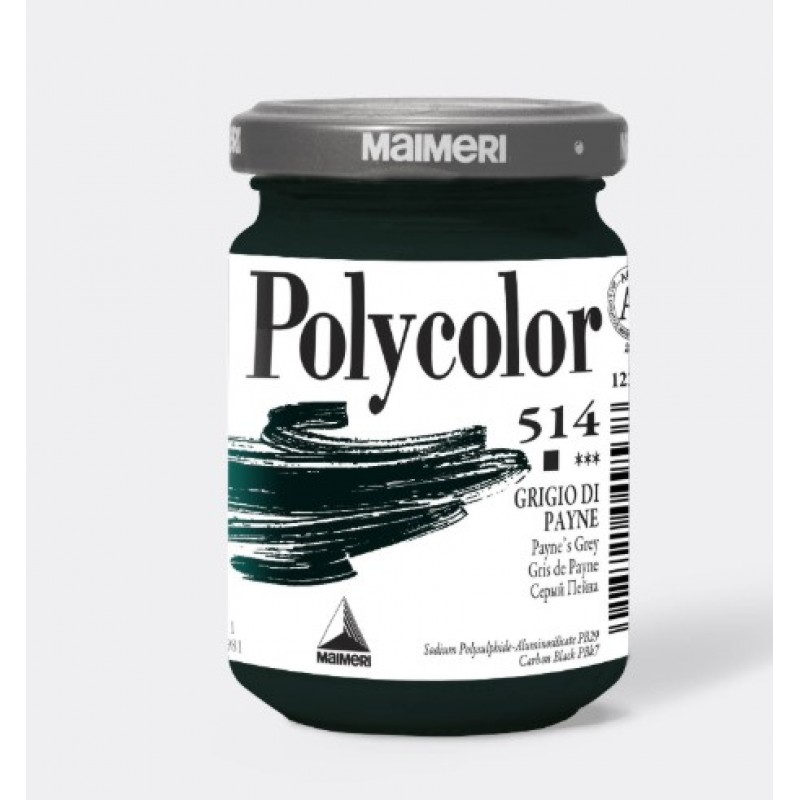 Ακρυλικό Χρώμα Payne's Grey 140ml Maimeri Polycolor 