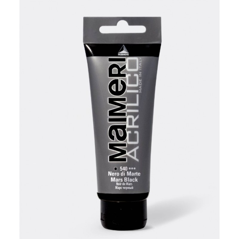Ακρυλικό Χρώμα Mars Black 200ml Maimeri Acrilico 