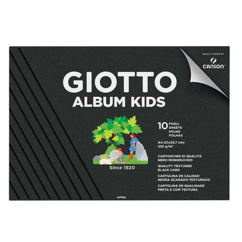 Album Kids Black Kids A4 10 φύλλα 220g Giotto 