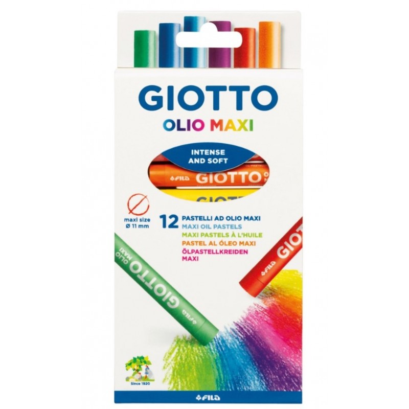 Λαδοπαστέλ 12τμχ (Ν) Olio Maxi Giotto 
