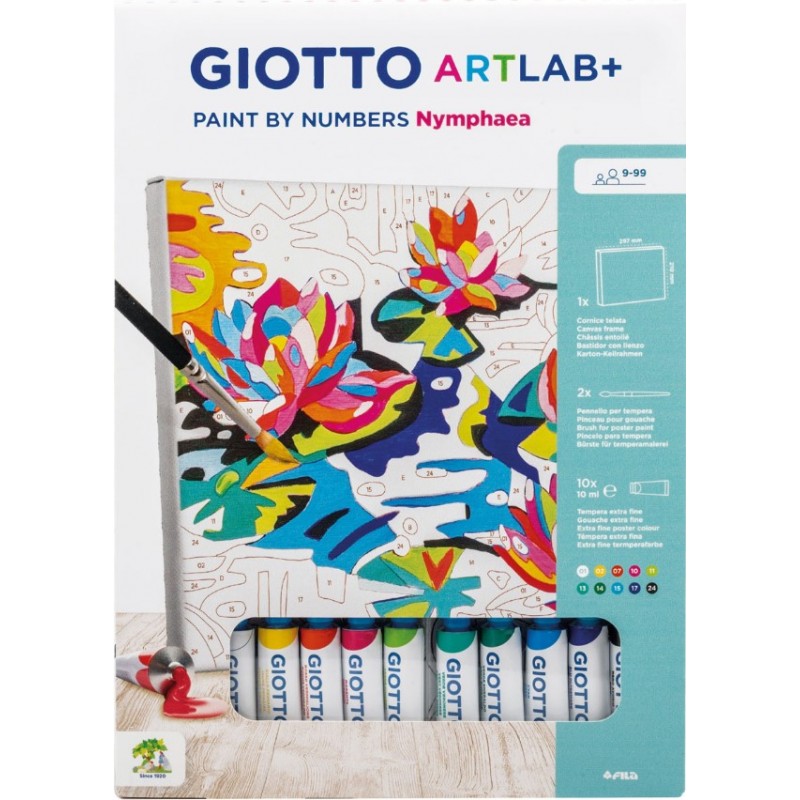 Τέμπερες Artlab+ Paint by Numbers Nymphaea Giotto 