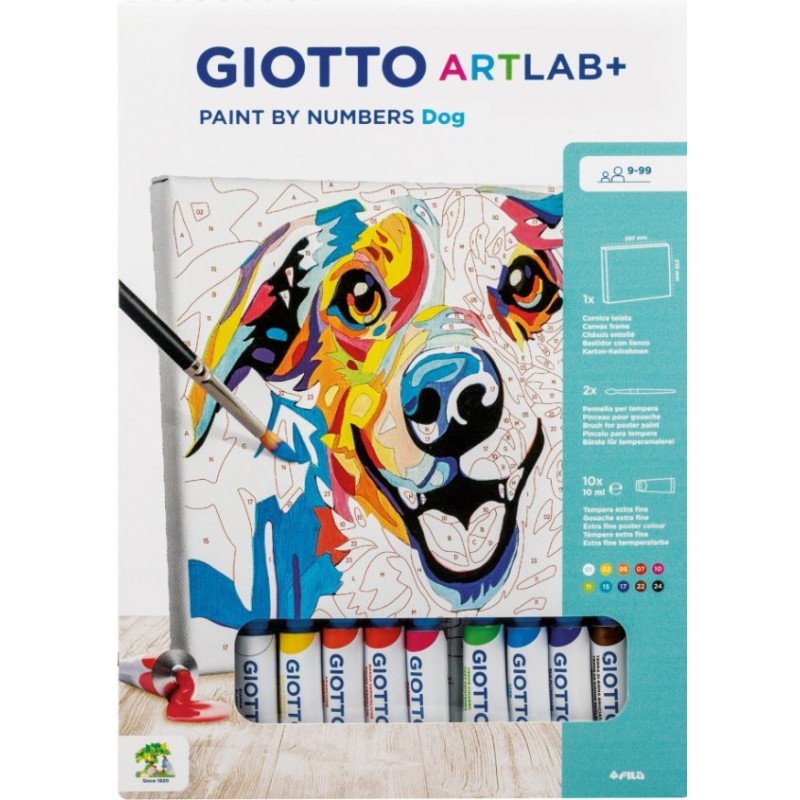 Ζωγραφική Με Αριθμούς Artlab Dogs Giotto 