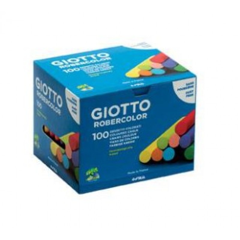 Κιμωλίες 100τμχ - Διάφορα Χρώματα Robercolor Giotto 