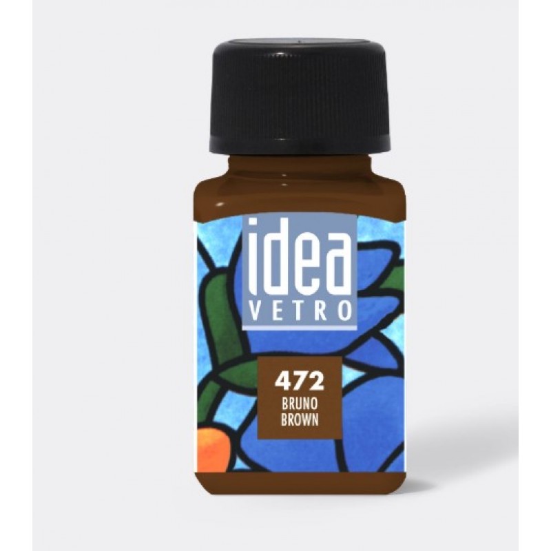 Χρώμα Για Γυαλί Brown 60ml Maimeri Idea Vetro