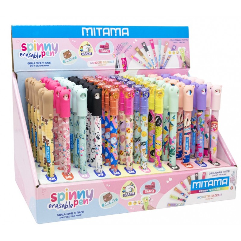 Στυλό Spinny Pen Που Σβήνει (Crazy+Travel+Animals) 1 Τμχ Mitama 