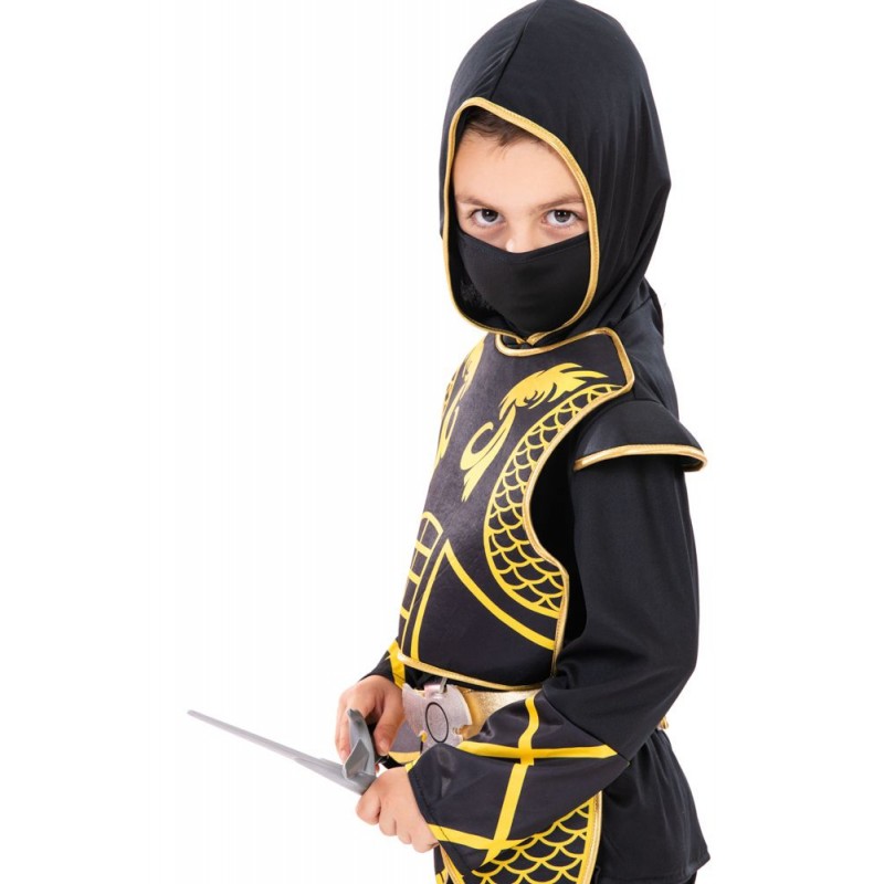 Αποκριάτικη Παιδική Στολή Golden Ninja