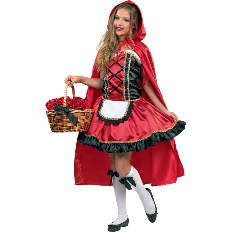 Αποκριάτικη Παιδική Στολή Κοκκινοσκουφίτσα Deluxe