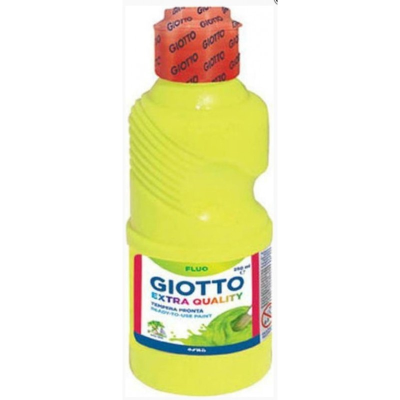 Τέμπερα Extra Quality Fluo Κίτρινο 250ml Giotto