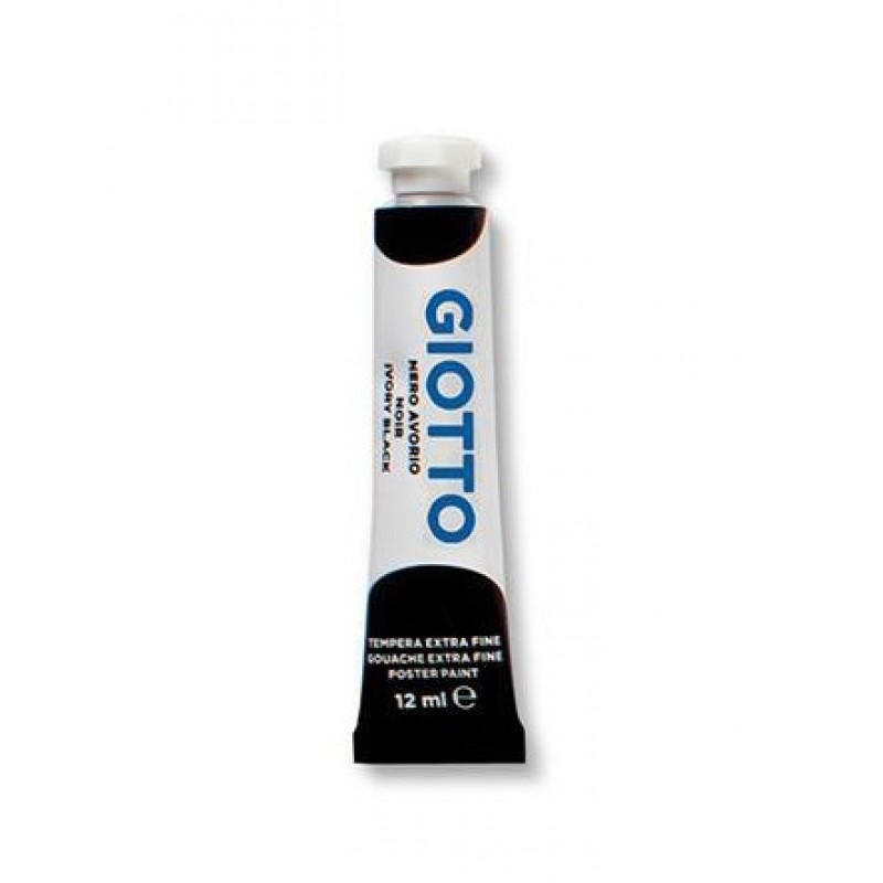 Τέμπερα Μαύρο 12ml Giotto