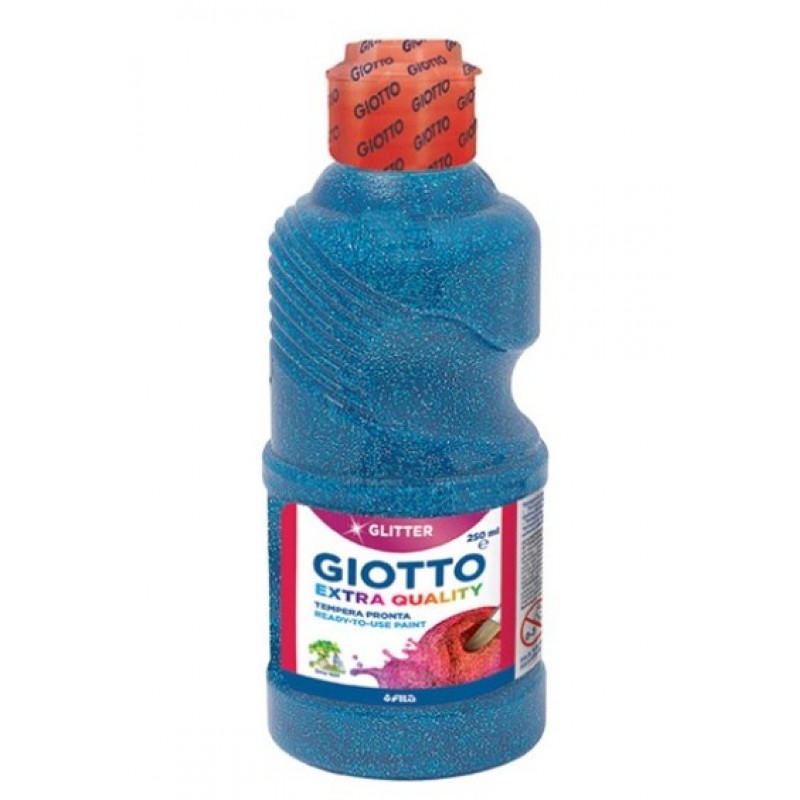 Τέμπερα Μπλε Glitter 250ml