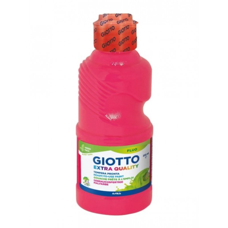 Τέμπερα Ροζ Φωσφορούχο 250ml Μπουκάλι Giotto 